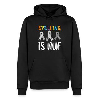 Lustige Legasthenie Bewusstsein Legastheniker - Männer Premium Bio Hoodie - Schwarz - Vorne - Nico (187cm)