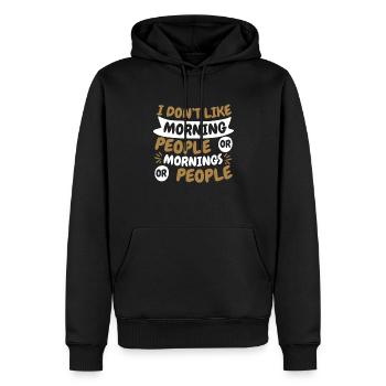 Schwarzer Humor Witzig - Männer Premium Bio Hoodie - Schwarz - Vorne - Nico (187cm)