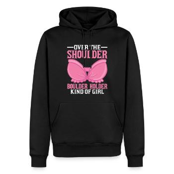 Southern Slang Rock Climbing Girl Country - Männer Premium Bio Hoodie - Schwarz - Vorne - Nico (187cm)