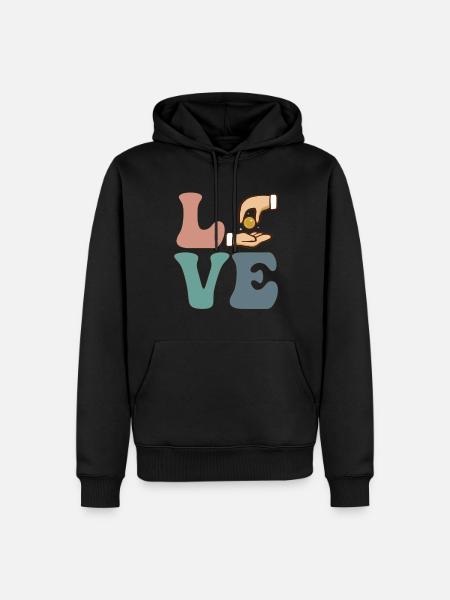 Fundraising Fundraiser Velgørenhed - Herre Premium økologisk hoodie - sort