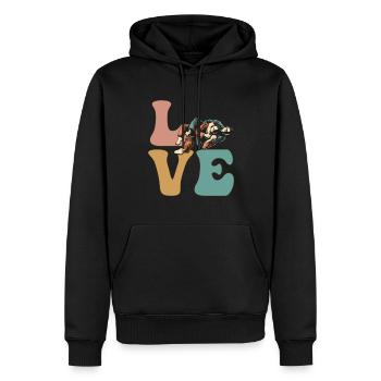 Jiu Jitsu BJJ Kampfsportarten - Männer Premium Bio Hoodie - Schwarz - Vorne - Nico (187cm)