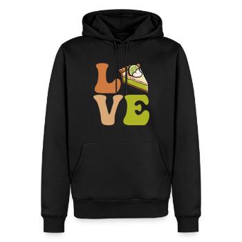 Key Lime Pie Florida Dessert - Men’s Premium Organic Hoodie - black - Front - Nico (187cm)