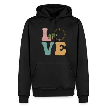 Laser Tag Spieler - Männer Premium Bio Hoodie - Schwarz - Vorne - Nico (187cm)