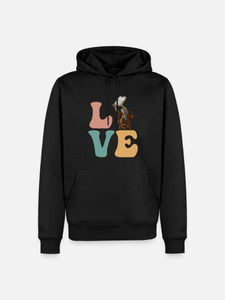 Moses Jewish Israeli 10 Commandments - Men’s Premium Organic Hoodie - black