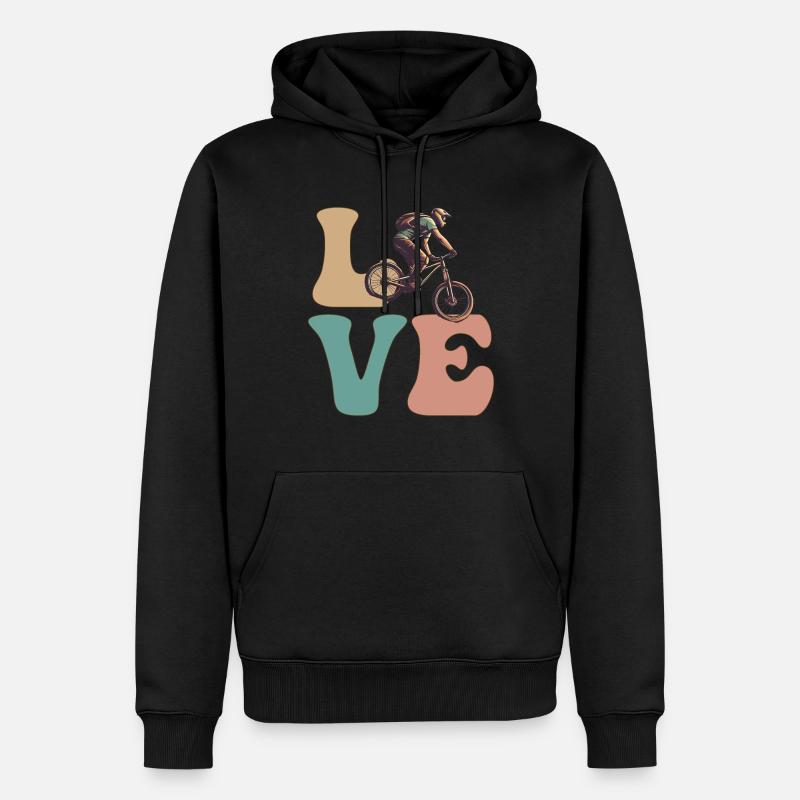 VTT VTT Biker - Sweat à capuche Premium bio Homme - noir