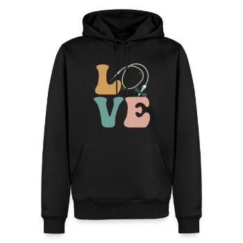 Phlebotomist Phlebotomietechniker Blutspender - Männer Premium Bio Hoodie - Schwarz - Vorne - Nico (187cm)