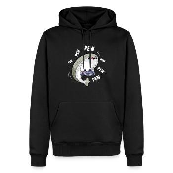 Sacabambaspis Fisch Meme Gamer Konsolenspiel - Männer Premium Bio Hoodie - Schwarz - Vorne - Nico (187cm)