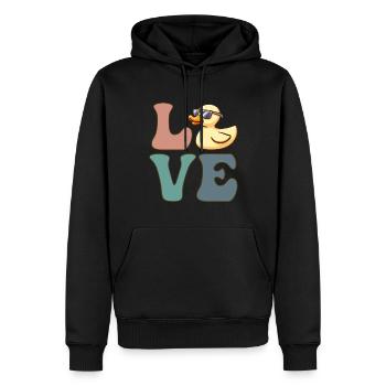 Canard en caoutchouc Canard Canard Canard - Sweat à capuche Premium bio Homme - noir - Devant - Nico (187cm)