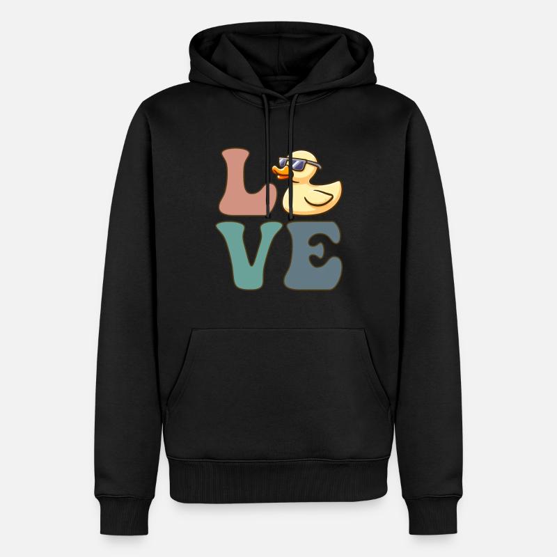 Gummiente Entchen Entchen Entchen - Männer Premium Bio Hoodie - Schwarz
