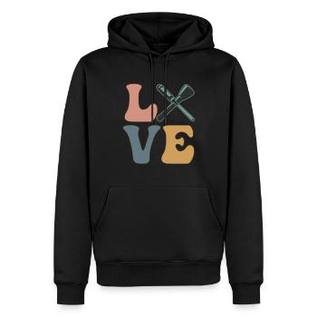 Sculpteur de sculptures - Sweat à capuche Premium bio Homme - noir - Devant - Nico (187cm)