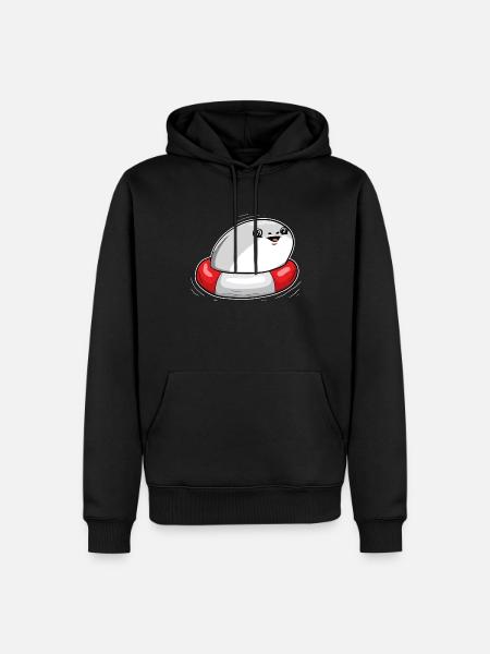 Sacabambaspis Fish Meme Swimming Swimmer - Men’s Premium Organic Hoodie - black