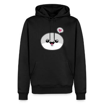 Sacabambaspis Gesicht Fisch Meme - Männer Premium Bio Hoodie - Schwarz - Vorne - Nico (187cm)