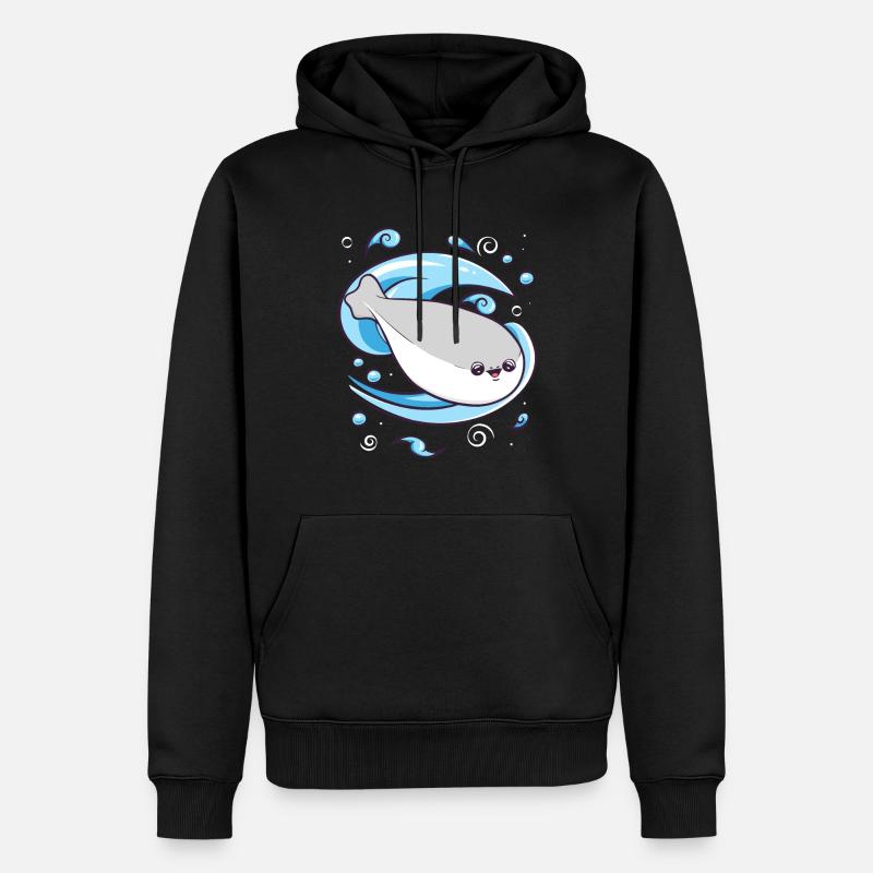 Sacabambaspis Poisson Meme Eau - Sweat à capuche Premium bio Homme - noir