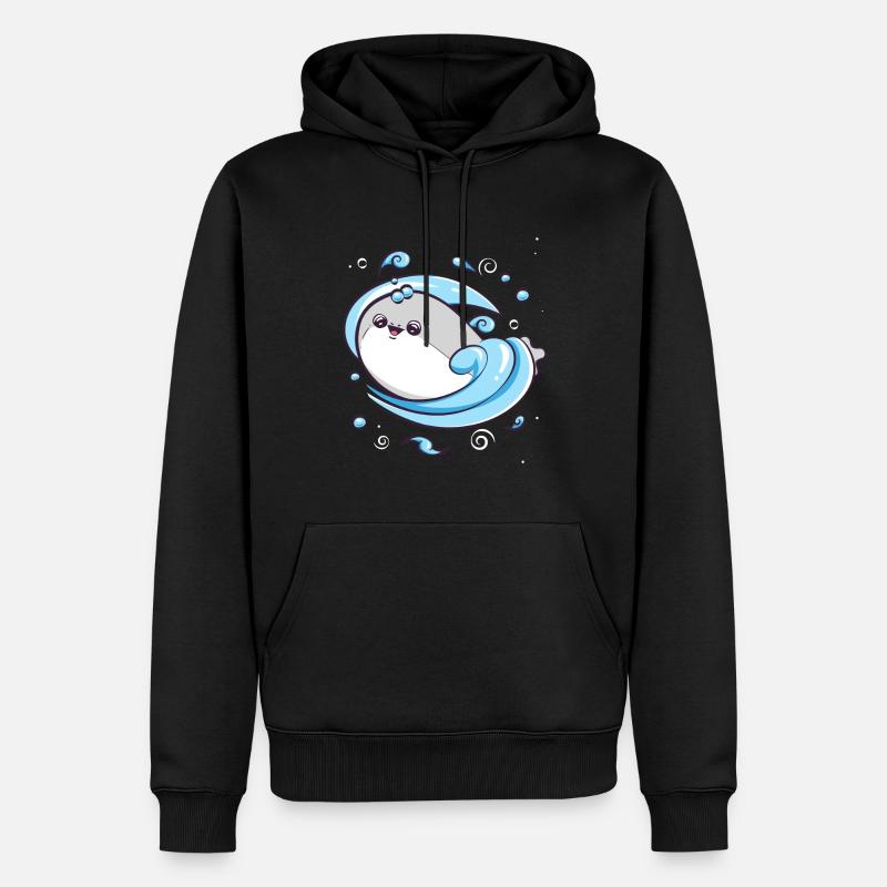 Sacabambaspis Poisson Meme Eau - Sweat à capuche Premium bio Homme - noir