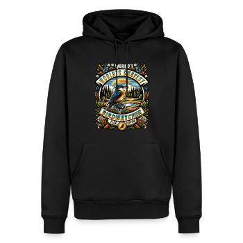 Weltbester Okayer Birdwatcher Vogelbeobachtung - Männer Premium Bio Hoodie - Schwarz - Vorne - Nico (187cm)