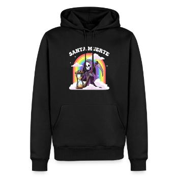 Mignonne Santa Muerte Santisima Muerte - Sweat à capuche Premium bio Homme - noir - Devant - Nico (187cm)