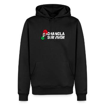 La Chancla Mexikanisch Mexiko Flagge - Männer Premium Bio Hoodie - Schwarz - Vorne - Nico (187cm)