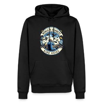 World's Best Okay Bird Guide Bird Watching - Men’s Premium Organic Hoodie - black - Front - Nico (187cm)