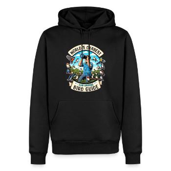 World's Best Okayer Bird Guide Bird Watching - Men’s Premium Organic Hoodie - black - Front - Nico (187cm)