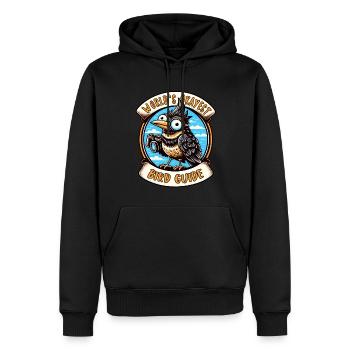 World's Best Okay Bird Guide Bird Watching - Men’s Premium Organic Hoodie - black - Front - Nico (187cm)