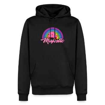 Drôle Blobfish Créature De La Mer Arc-en-ciel - Sweat à capuche Premium bio Homme - noir - Devant - Nico (187cm)