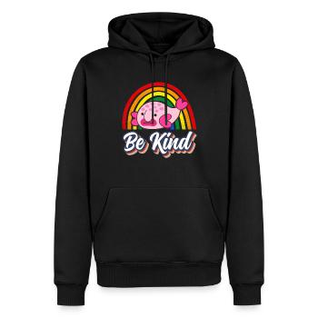 Blobfish Amabilité Arc-en-ciel Créature de la mer - Sweat à capuche Premium bio Homme - noir - Devant - Nico (187cm)
