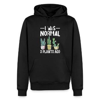 Lustiger Sukkulenten-Kaktus - Männer Premium Bio Hoodie - Schwarz - Vorne - Nico (187cm)