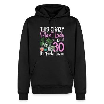 Houseplant 30 Years Old Birthday - Men’s Premium Organic Hoodie - black - Front - Nico (187cm)