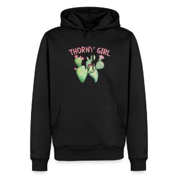 Lustige Kaktus Sukkulenten Gartenarbeit - Männer Premium Bio Hoodie - Schwarz - Vorne - Nico (187cm)