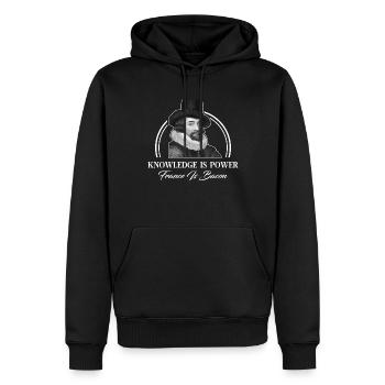 Philosophie Francis Bacon - Sweat à capuche Premium bio Homme - noir - Devant - Nico (187cm)
