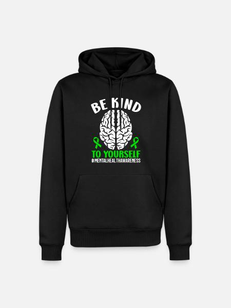 Green Belt - Men’s Premium Organic Hoodie - black