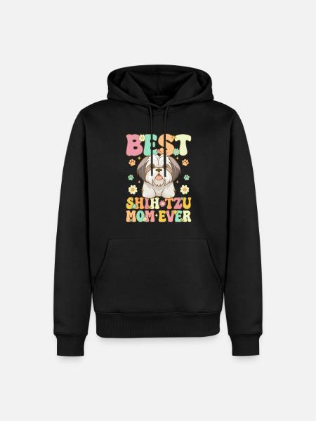 Groovy Dog Lover - Men’s Premium Organic Hoodie - black