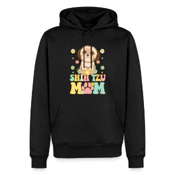 Groovy Hundeliebhaberin - Männer Premium Bio Hoodie - Schwarz - Vorne - Nico (187cm)