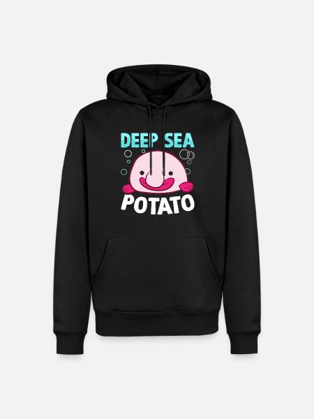 Funny Blobfish Sea Creature - Men’s Premium Organic Hoodie - black