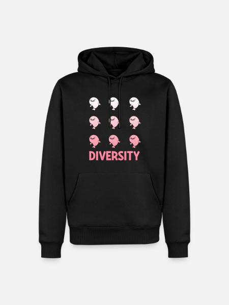 Funny Blobfish Sea Creature - Men’s Premium Organic Hoodie - black