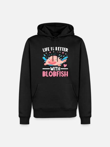 Funny sea creature - Men’s Premium Organic Hoodie - black