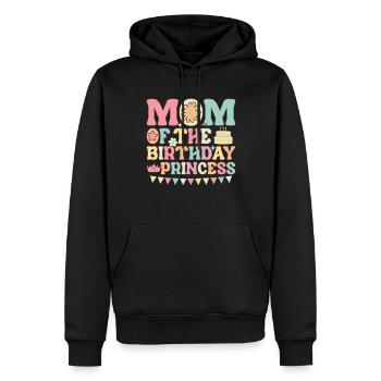 Drôle de maman chanteuse de karaoké - Sweat à capuche Premium bio Homme - noir - Devant - Nico (187cm)