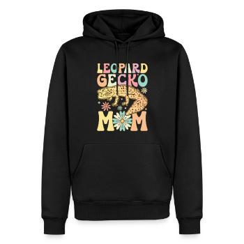 Groovy Eidechse Mama Reptil - Männer Premium Bio Hoodie - Schwarz - Vorne - Nico (187cm)