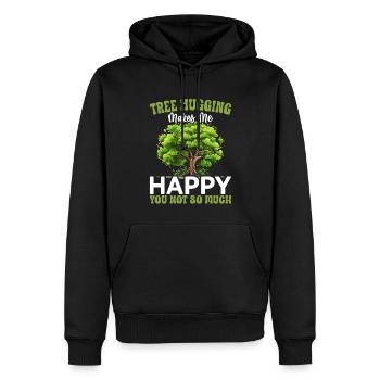 Baumschützer und Umweltschützer - Männer Premium Bio Hoodie - Schwarz - Vorne - Nico (187cm)