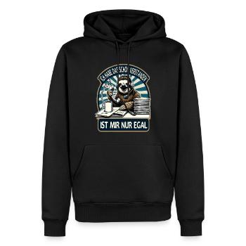 lustiger faLustiger Faultier Spruch Ich Habe Das S - Männer Premium Bio Hoodie - Schwarz - Vorne - Nico (187cm)