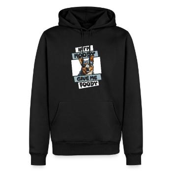 Australischer Rinderhund Witzig - Männer Premium Bio Hoodie - Schwarz - Vorne - Nico (187cm)