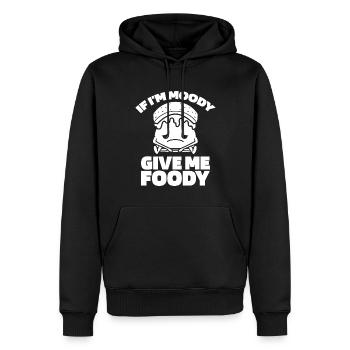 Smores S'mores Witzig If Im Moody Give Me Foody - Männer Premium Bio Hoodie - Schwarz - Vorne - Nico (187cm)