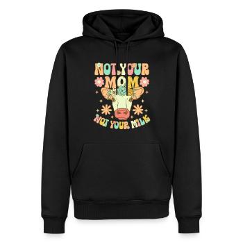 Groovy Vegane Pflanzenbasierte Ernährung - Männer Premium Bio Hoodie - Schwarz - Vorne - Nico (187cm)