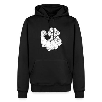 Golden Doodle I Love Mom - Männer Premium Bio Hoodie - Schwarz - Vorne - Nico (187cm)
