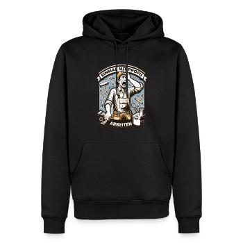 Einmal Mit Profis Arbeiten lustiger Maler-Meister - Männer Premium Bio Hoodie - Schwarz - Vorne - Nico (187cm)