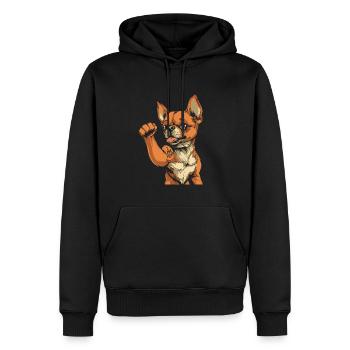 Chihuahua I Love Mom - Männer Premium Bio Hoodie - Schwarz - Vorne - Nico (187cm)