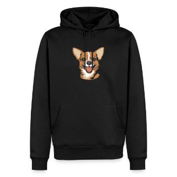 Chihuahua - Sweat à capuche Premium bio Homme - noir - Devant - Nico (187cm)