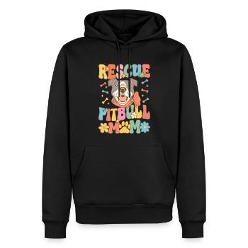 Groovy Hundeliebhaberin - Männer Premium Bio Hoodie - Schwarz - Vorne - Nico (187cm)