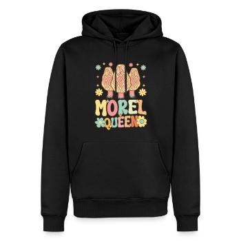 Drôle Mycologue Femelle Champignon Amateur - Sweat à capuche Premium bio Homme - noir - Devant - Nico (187cm)