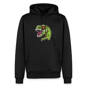 Chameleon Chamäleon Wütend - Männer Premium Bio Hoodie - Schwarz - Vorne - Nico (187cm)